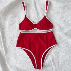 Aerie red bikini set